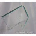 Bent curved tempered glass curved for building architecture